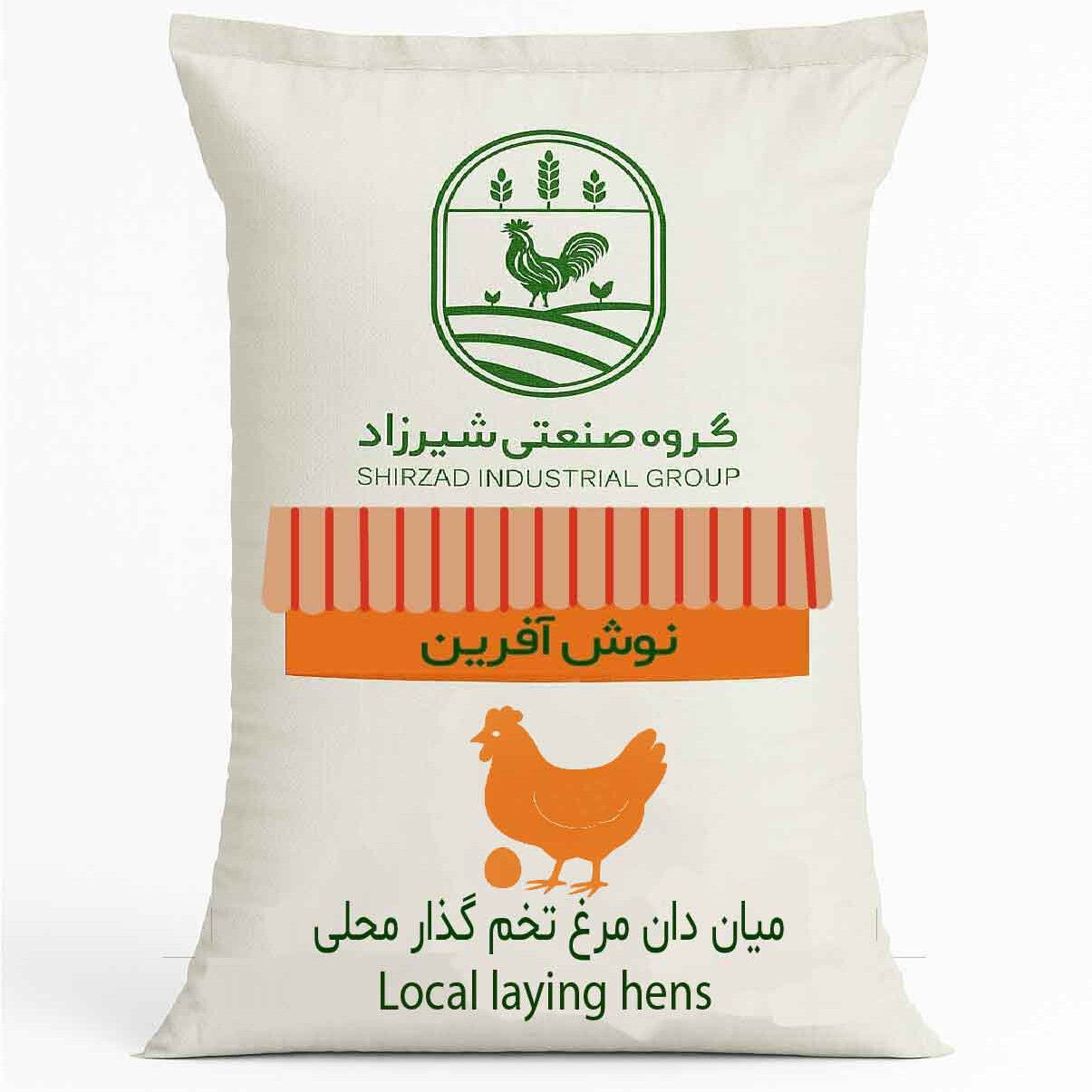 میان دان مرغ تخم گذار محلی